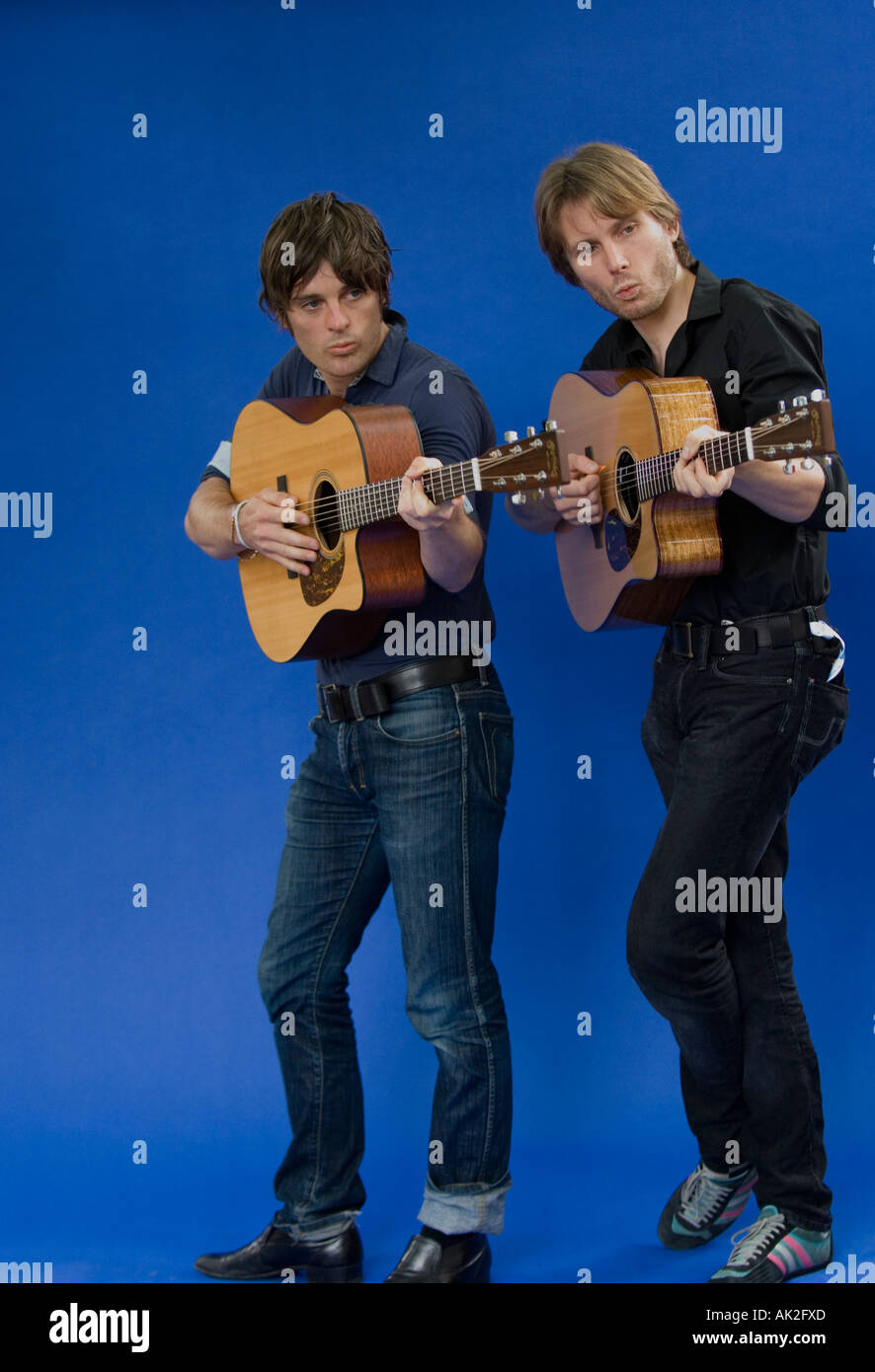 Franz Ferdinand singer Alex Kapranos and guitarist Nick McCarthy at Edinburgh International Book