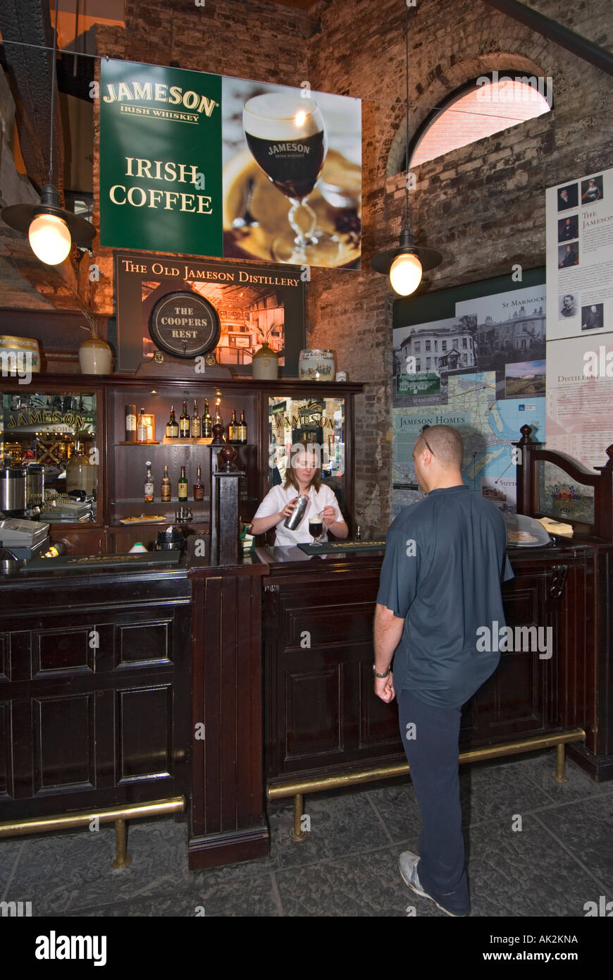 Ireland Dublin Old Jameson Distillery Irsih Coffee Bar Stock Photo Alamy