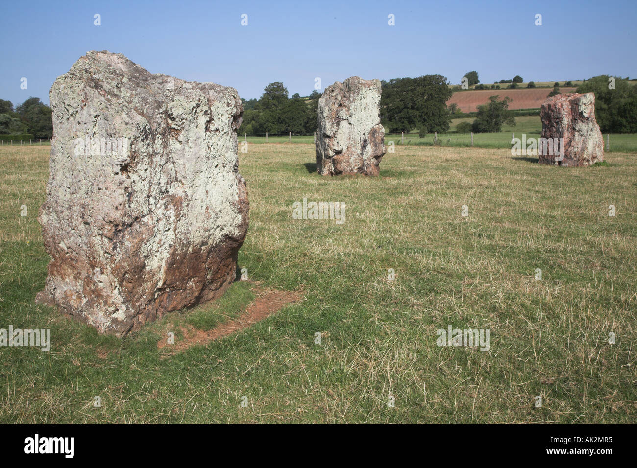 Stanton Drew stone circle Somerset England Stock Photo