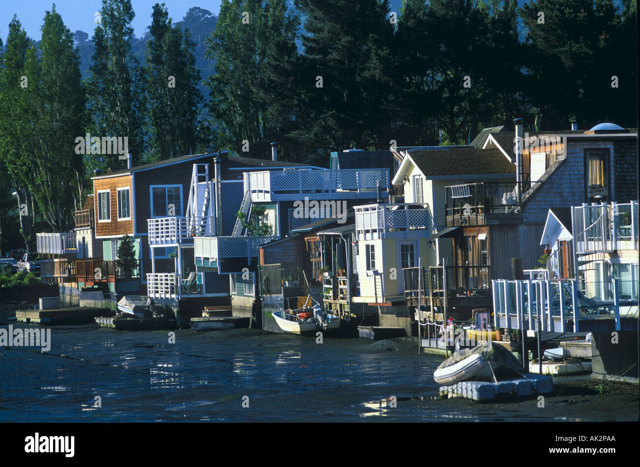 HOUSE BOATS IN SAUSALITO SAN FRANCISCO Stock Photo Alamy