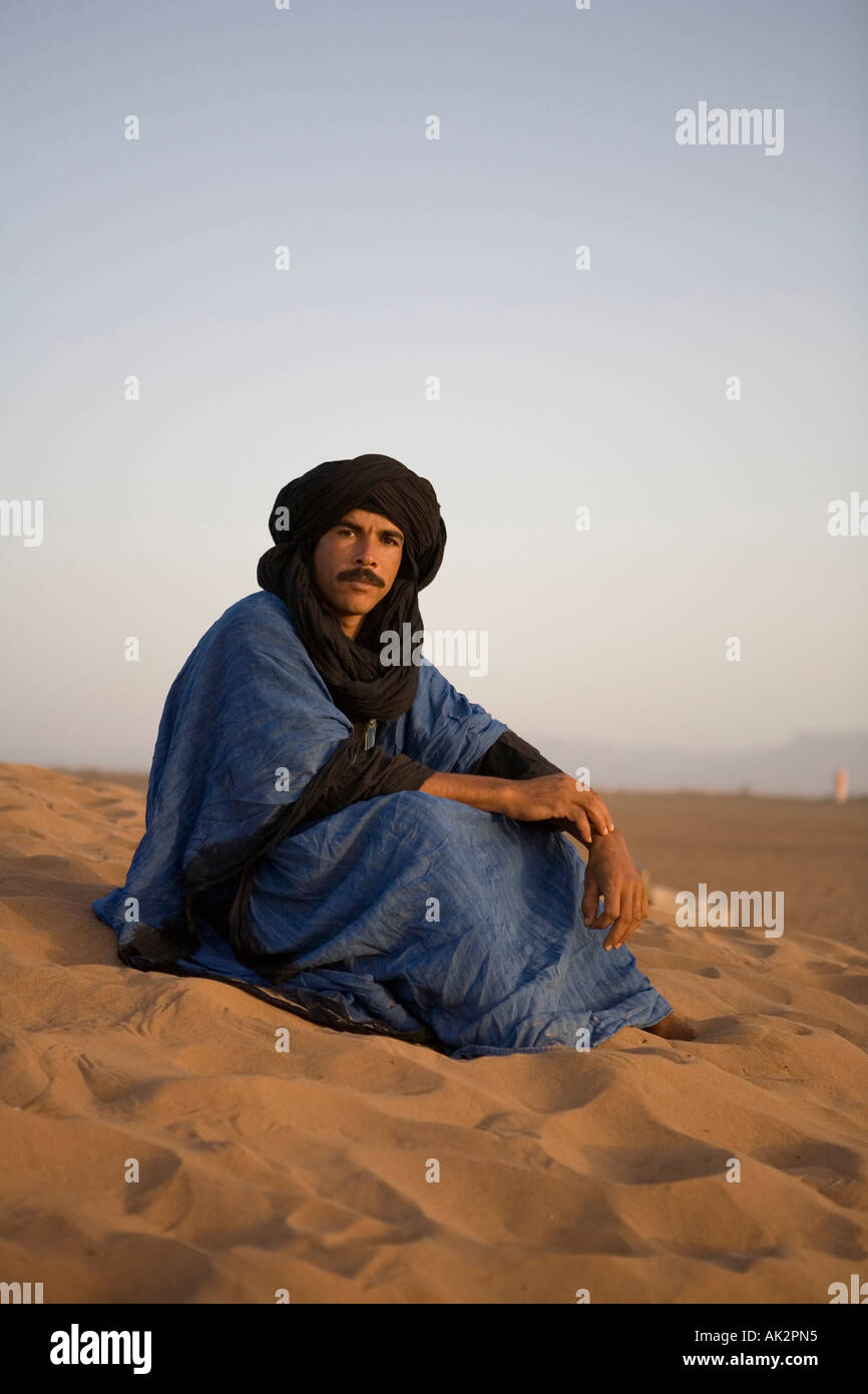 Nomad. Zagora, Sahara desert, Morocco. North Africa Stock Photo - Alamy