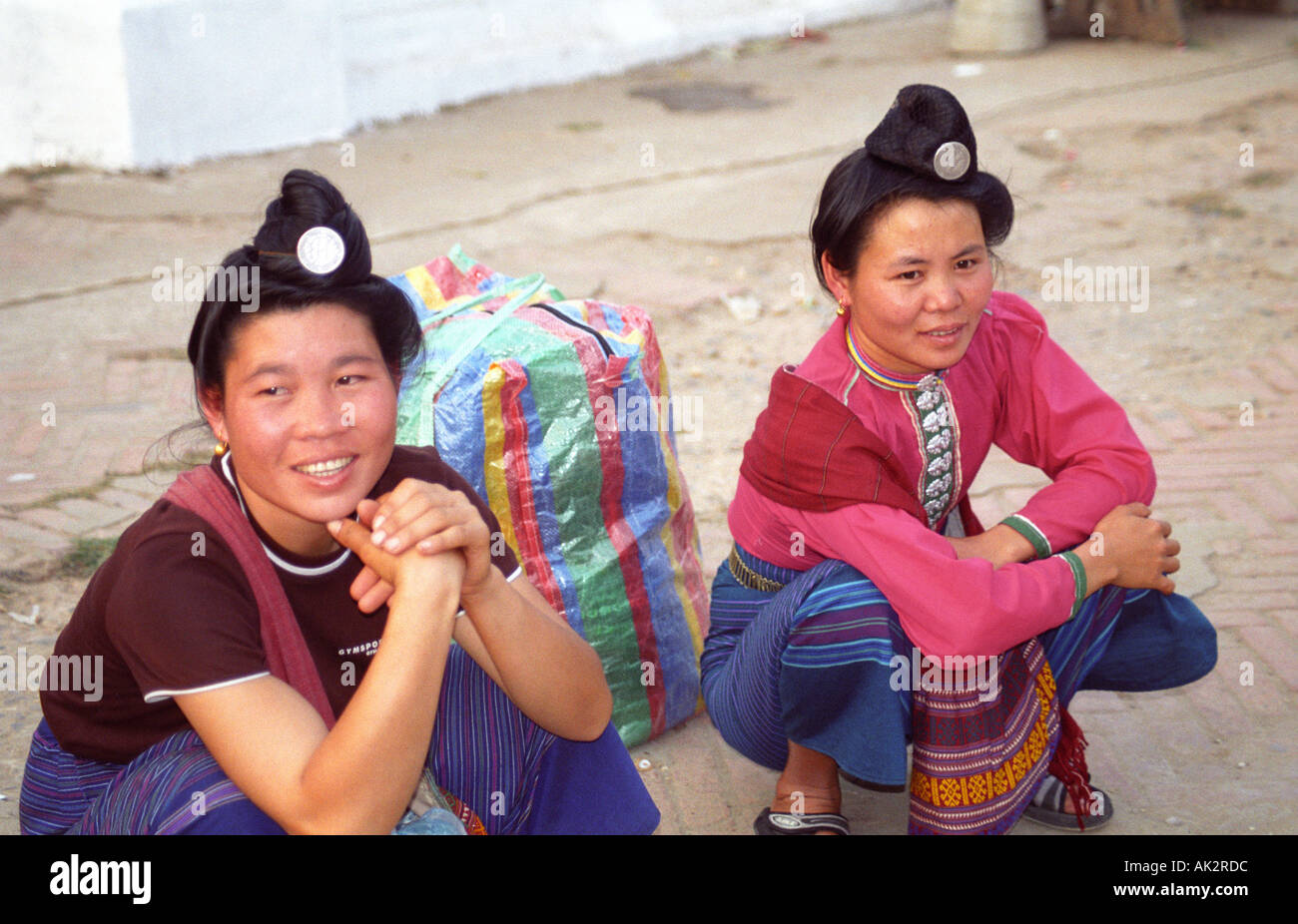 Hmong Tribeswomen Luang Prabang Laos Stock Photo Alamy