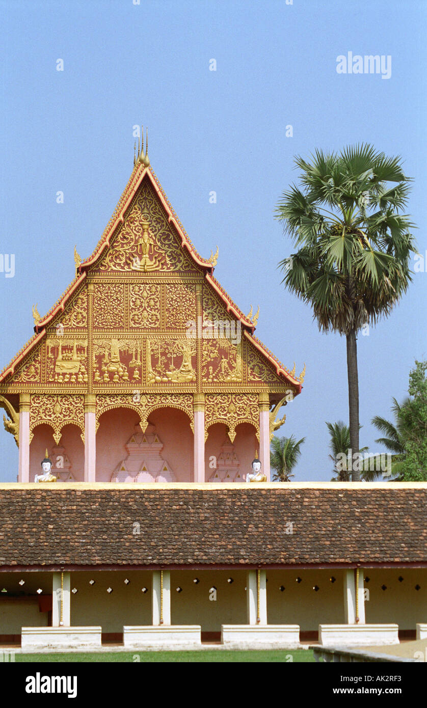 Pha That Luang Vientiane Laos Stock Photo