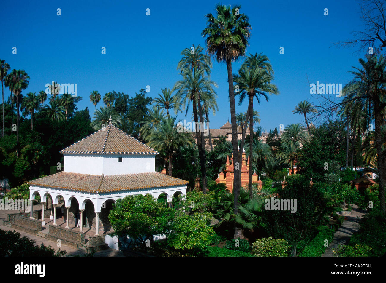 Arabian garden, Sevilla Stock Photo Alamy