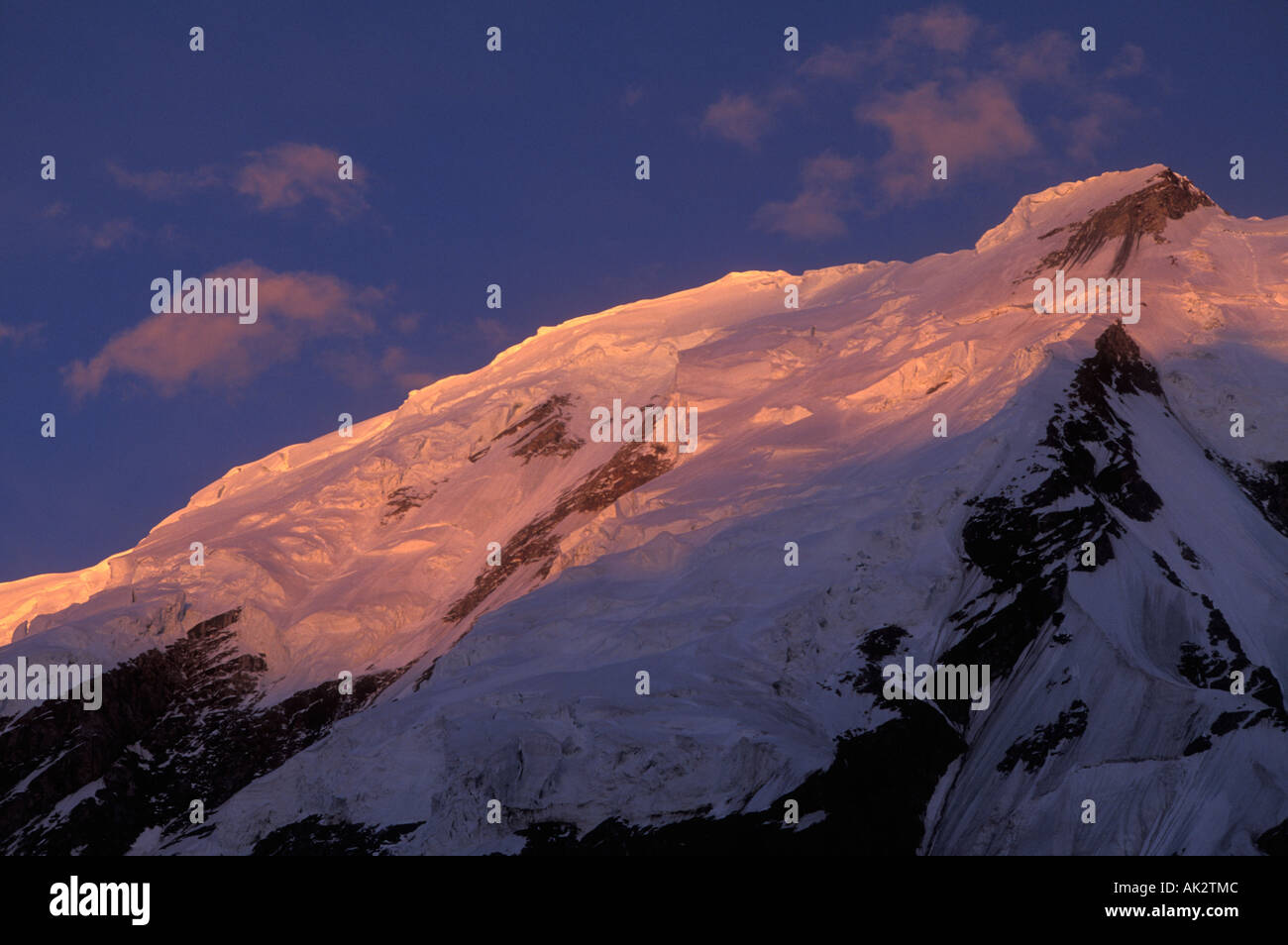 Snowy Himalayan Ridge Stock Photo