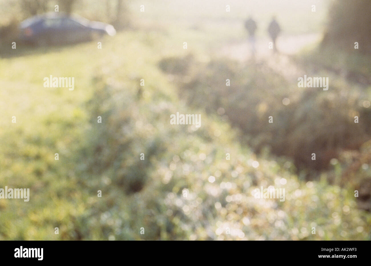 Woman walking down country lane hi-res stock photography and images - Alamy