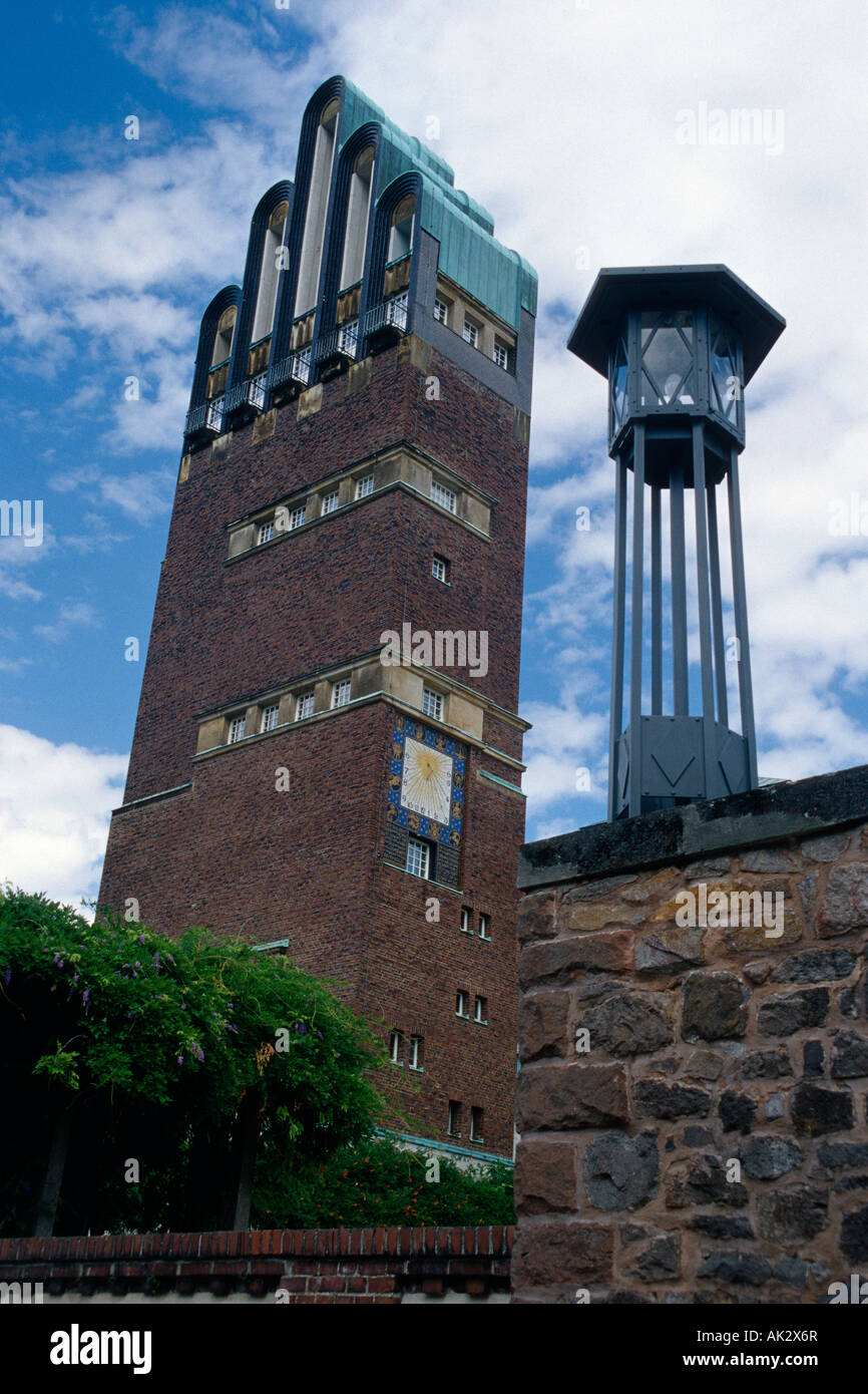 Mathildenhohe with wedding tower hi-res stock photography and images ...