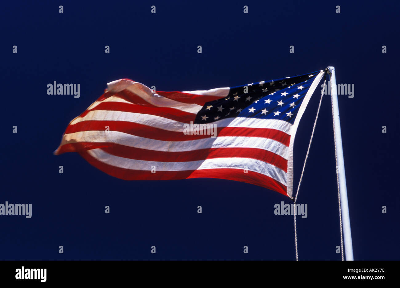 American Stars and Stripes flag Stock Photo