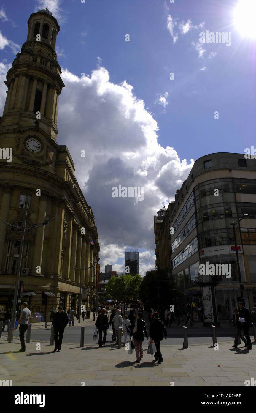 manchester city centre Stock Photo