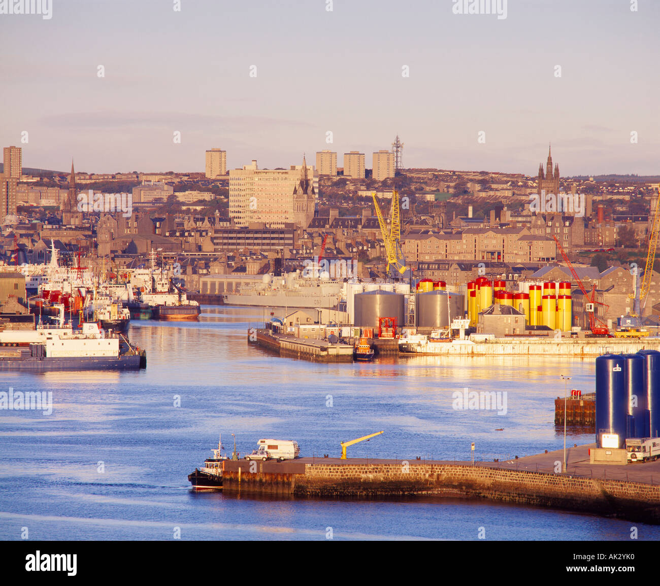 Aberdeen Harbour, Aberdeen, Scotland, UK Stock Photo