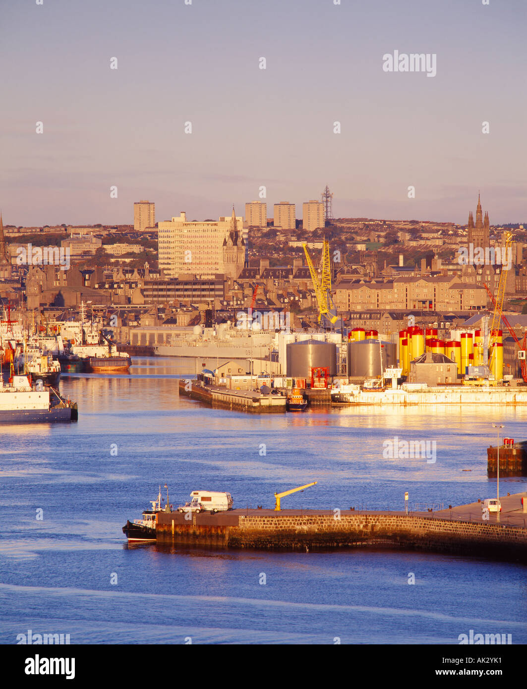 Aberdeen Harbour, Aberdeen, Scotland, UK Stock Photo