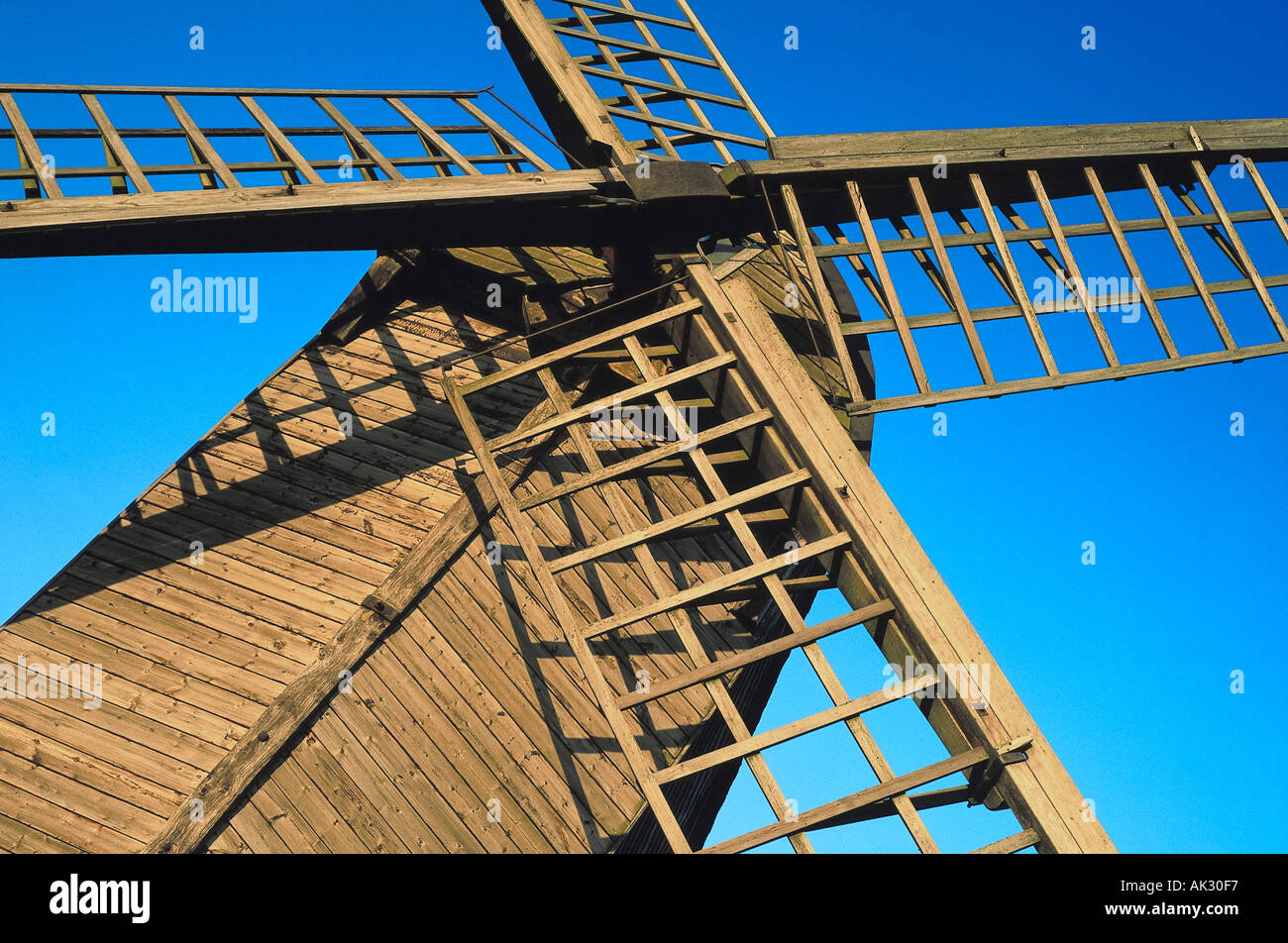 Pitstone windmill Stock Photo