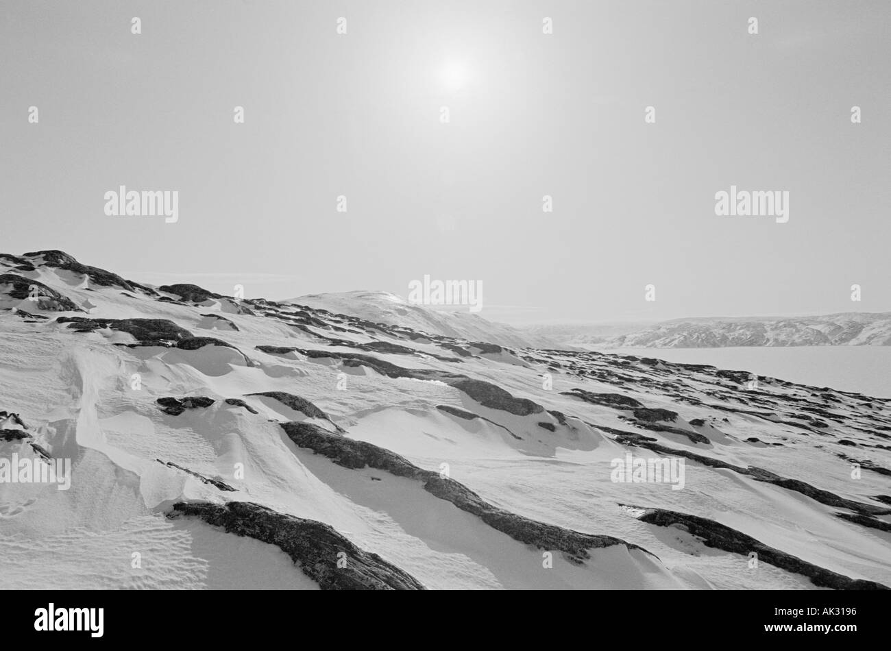 Stone covered snow snow Black and White Stock Photos & Images - Alamy