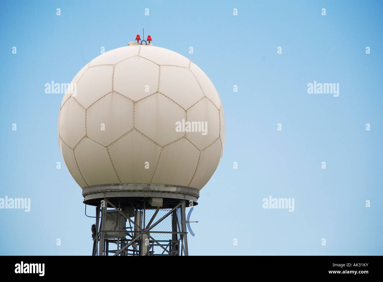 Doppler weather radar station Stock Photo