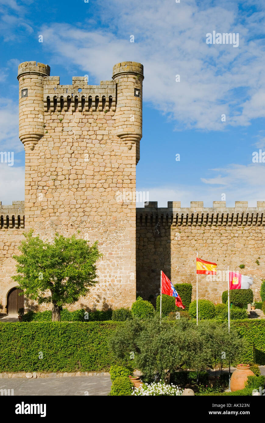 14th Century Castle of Oropesa, Toledo, Castilla-La Mancha, Spain Stock Photo