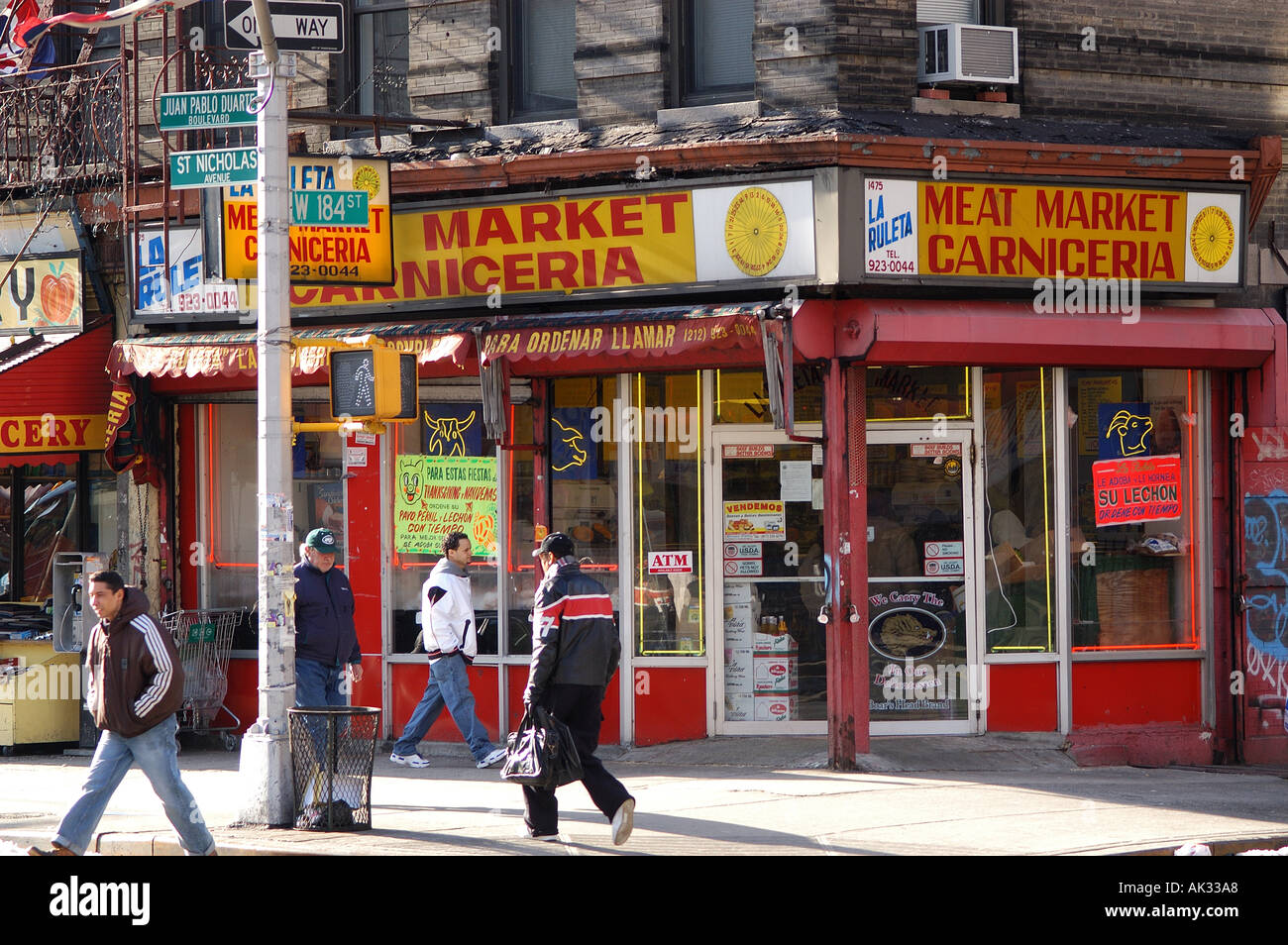 Manhattan NY Washington Heights Neighborhood street building buildings