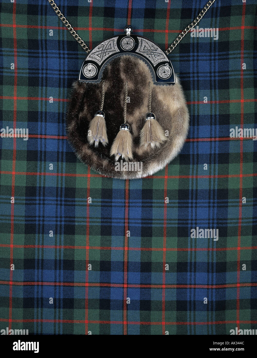 Kilt and Sporran Scotland c10159 Stock Photo