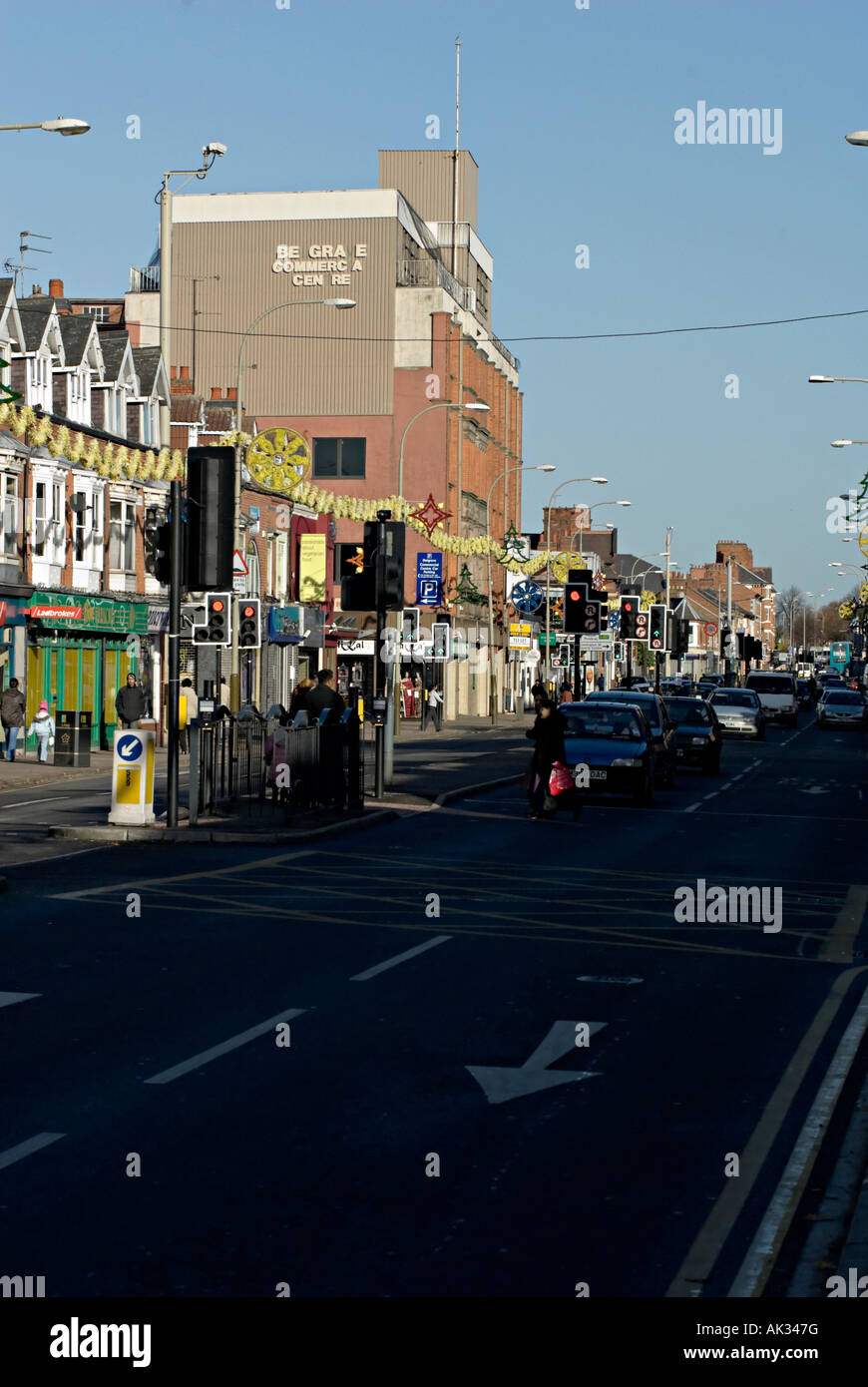belgrave road in Leicester this is a famous long street in Leicester