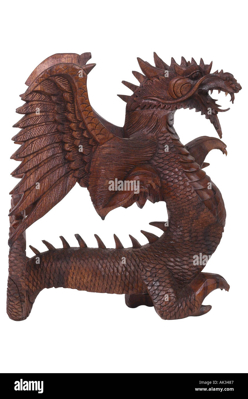 Wood carved dragon hi-res stock photography and images - Alamy