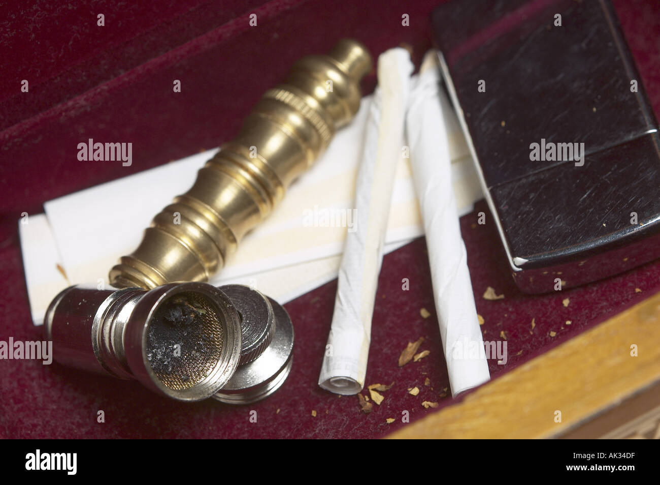 Smoking paraphernalia Stock Photo Alamy