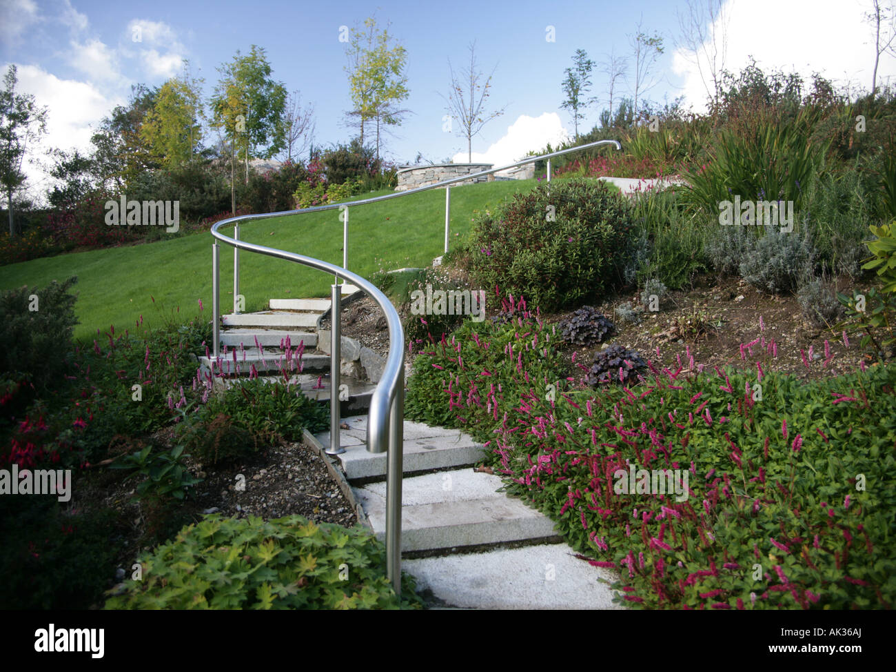 ALCO award winning County Galway garden by Radharc Landscaping Stock Photo