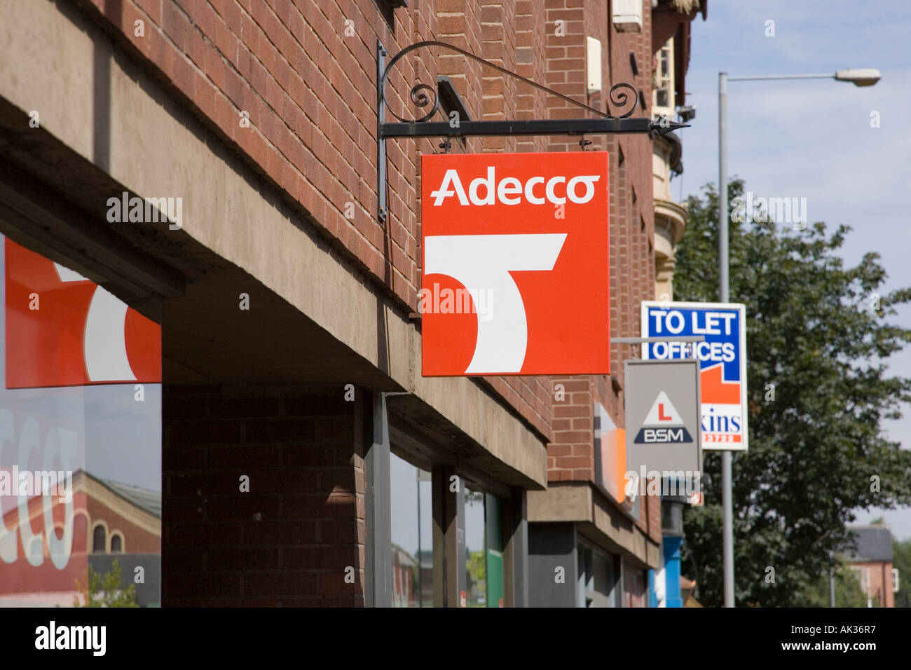 Adecco shop in Lowesmoor, Worcester, UK Stock Photo
