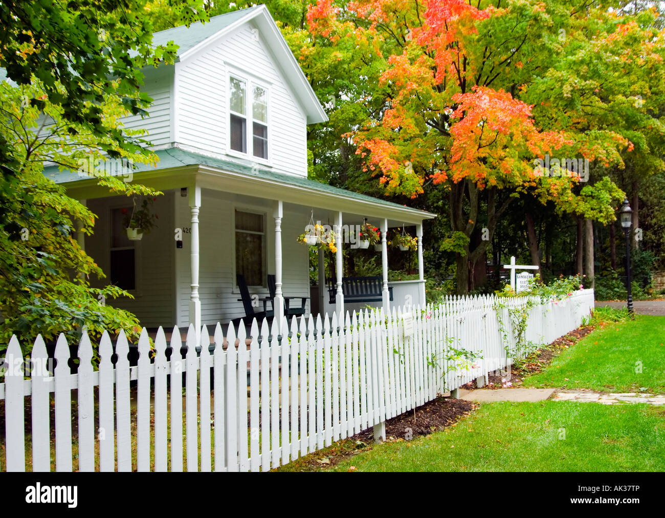 Lundberg Guest House Fish Creek Wisconsin Door County USA Stock Photo