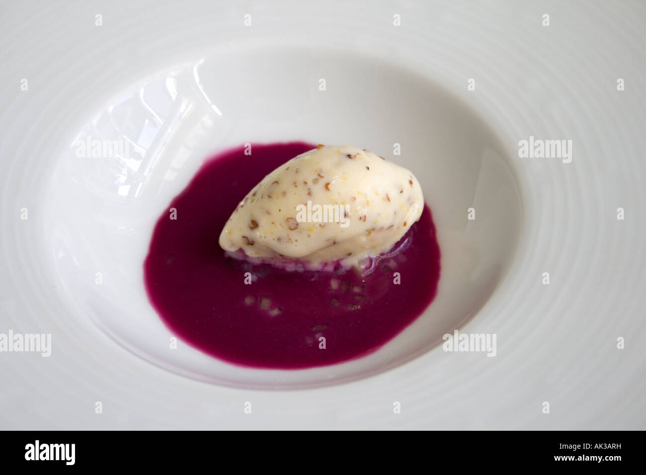 Pommery Grain Mustard Ice Cream Red Cabbage Gazpacho The Fat Duck Bray