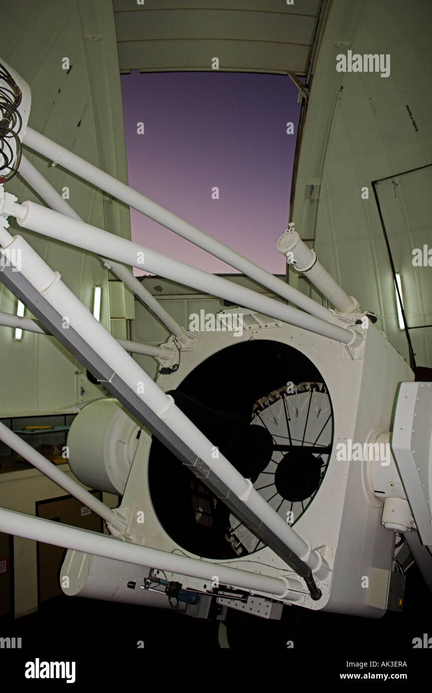 Telescopes at the top of the world Stock Photo