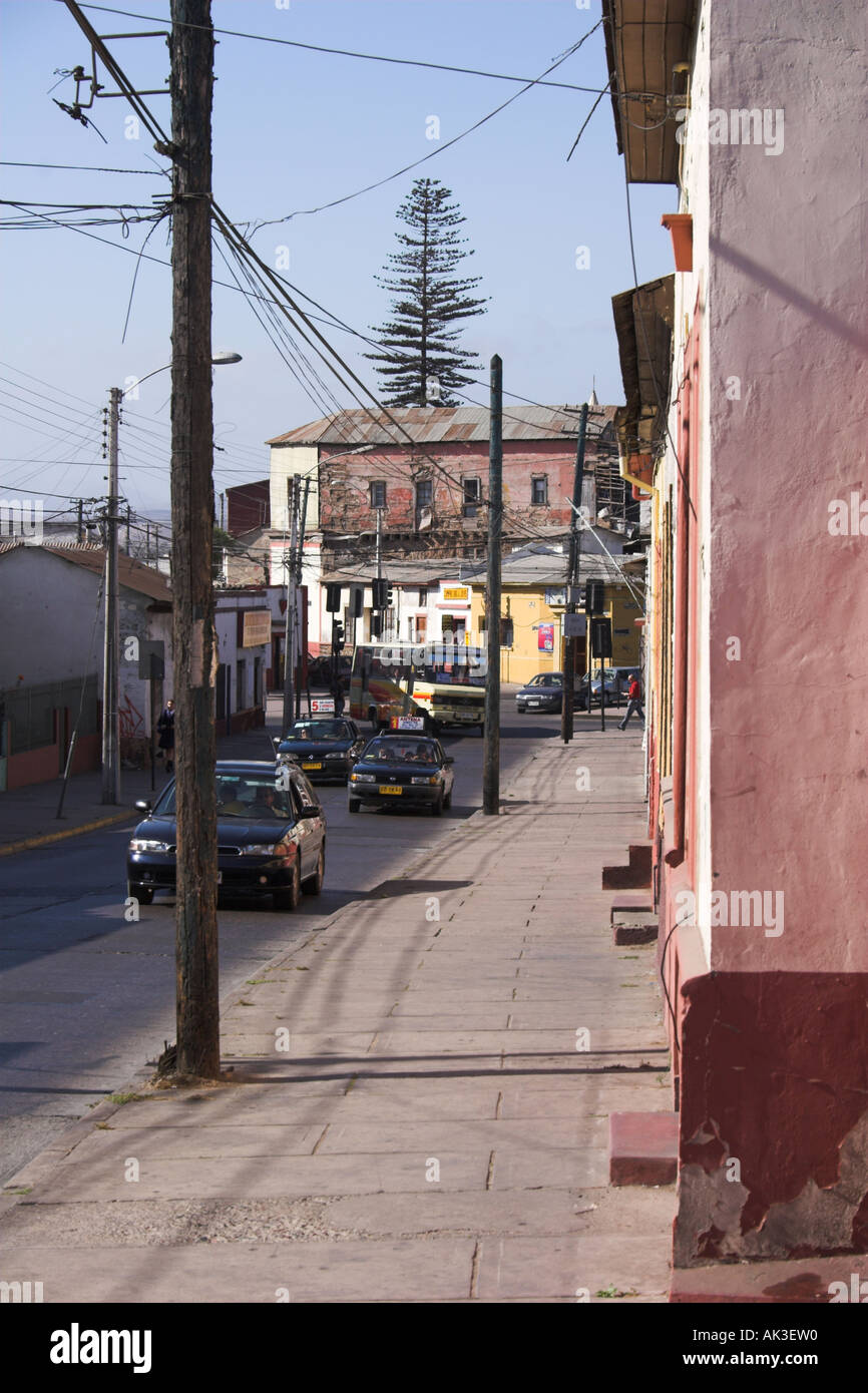 Street scene in La Serena Stock Photo