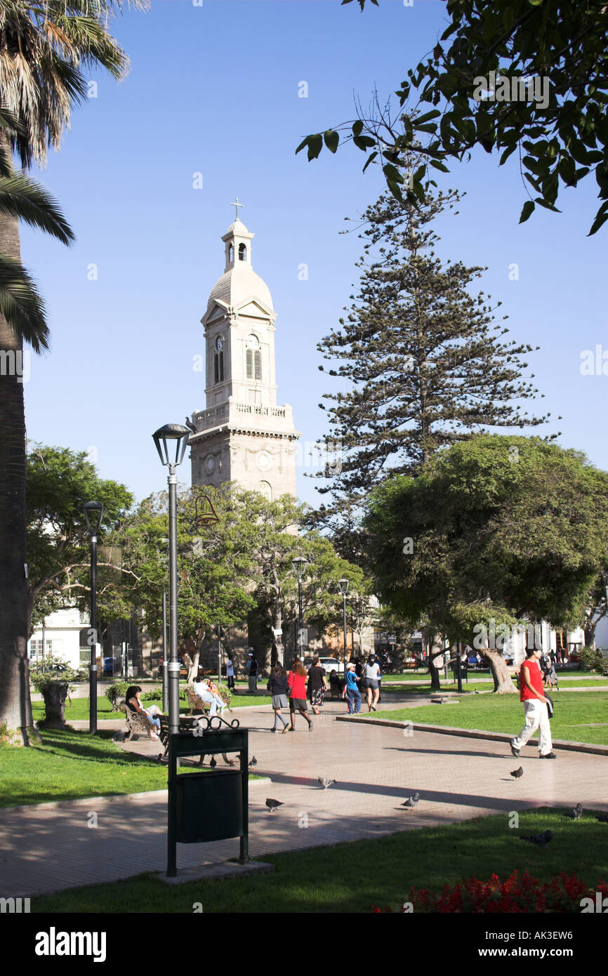The plaza in La Serena Stock Photo - Alamy