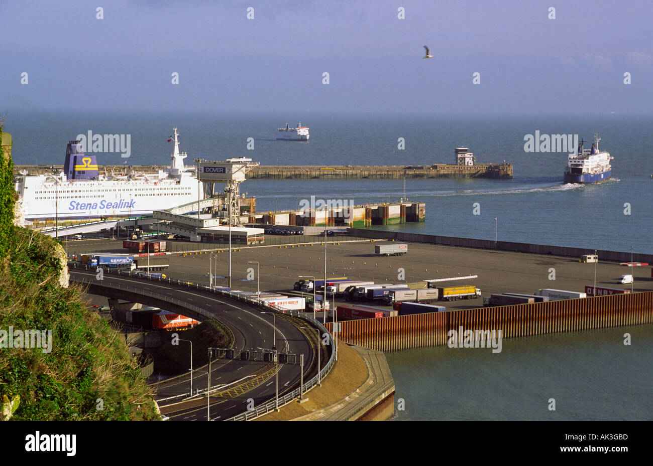 Dover Harbour Kent England United Kingdom Stock Photo - Alamy