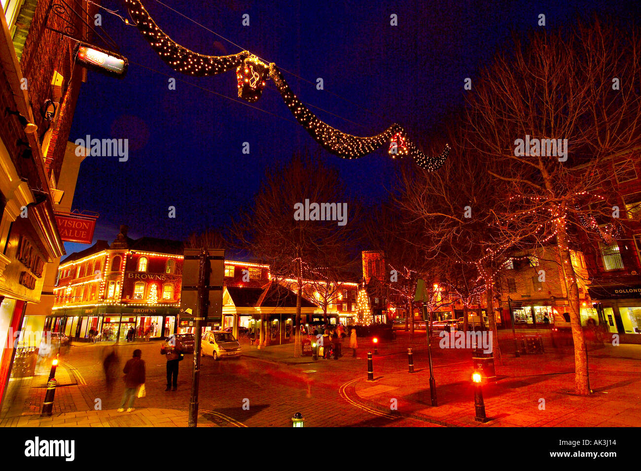 Christmas light display St Sampson s Square York UK Stock Photo Alamy