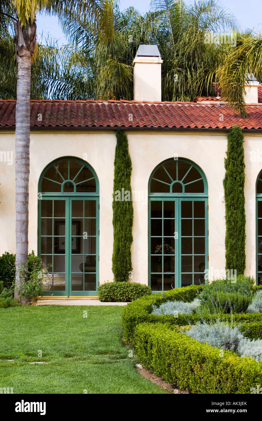 Exterior Details of Spanish Style Home Stock Photo Alamy