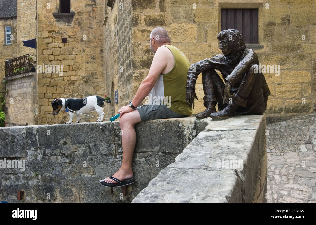 Statue of man and dog hires stock photography and images Alamy