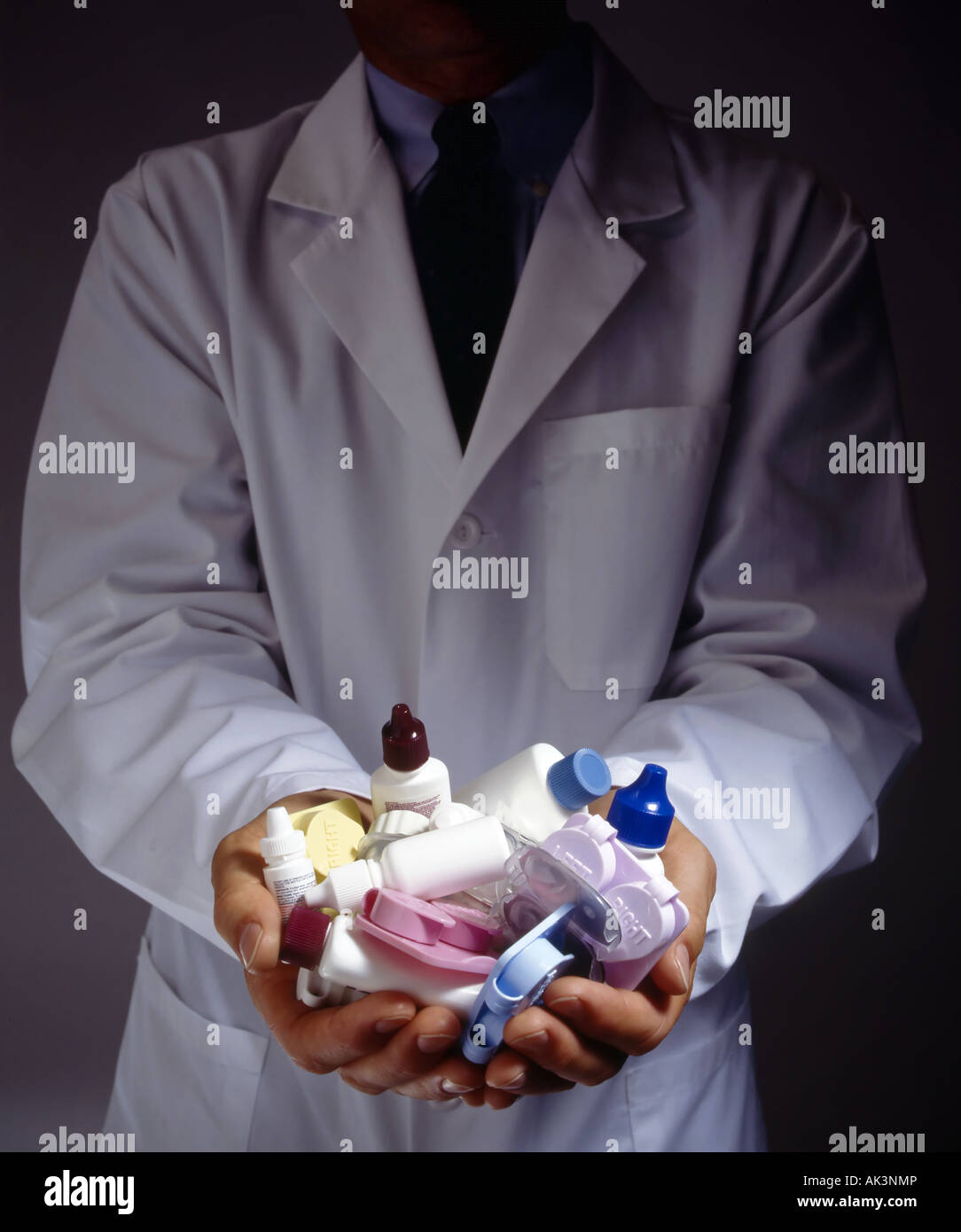 doctor with samples Stock Photo