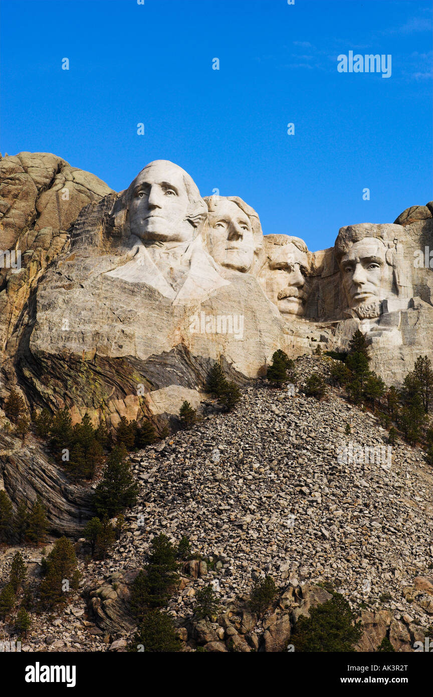 Mount Rushmore viewed from visitor s center Stock Photo Alamy