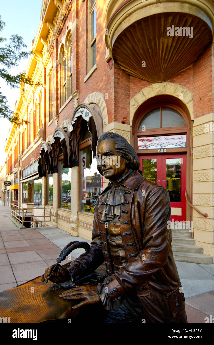 President Thomas Jefferson on the Presidential Walk in Historic