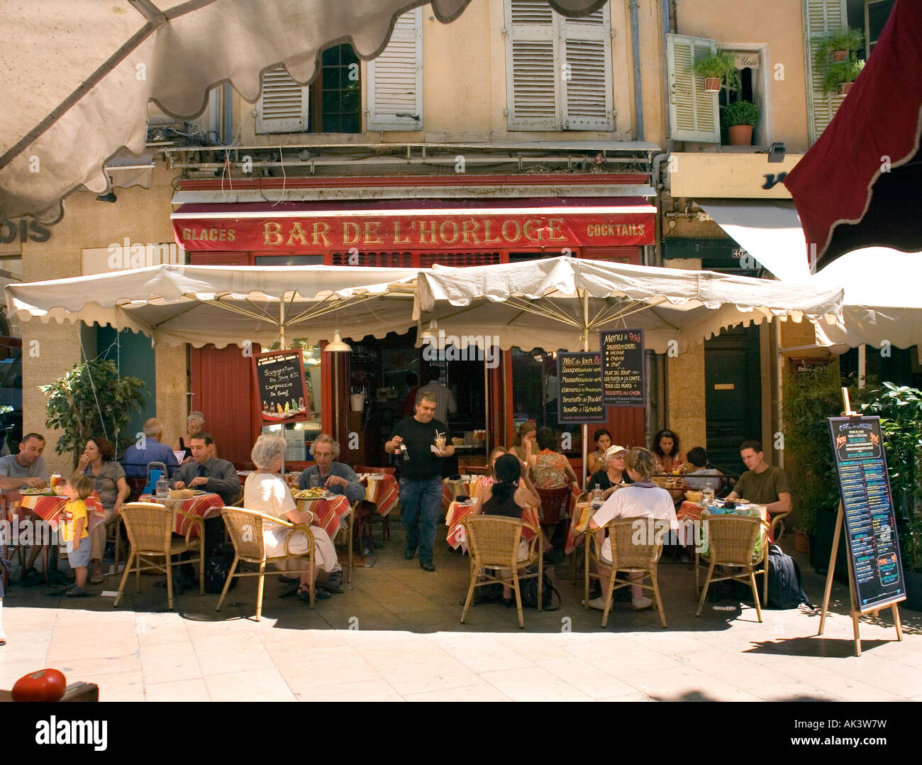 Cafe in centre of Aix Provence in France Stock Photo - Alamy