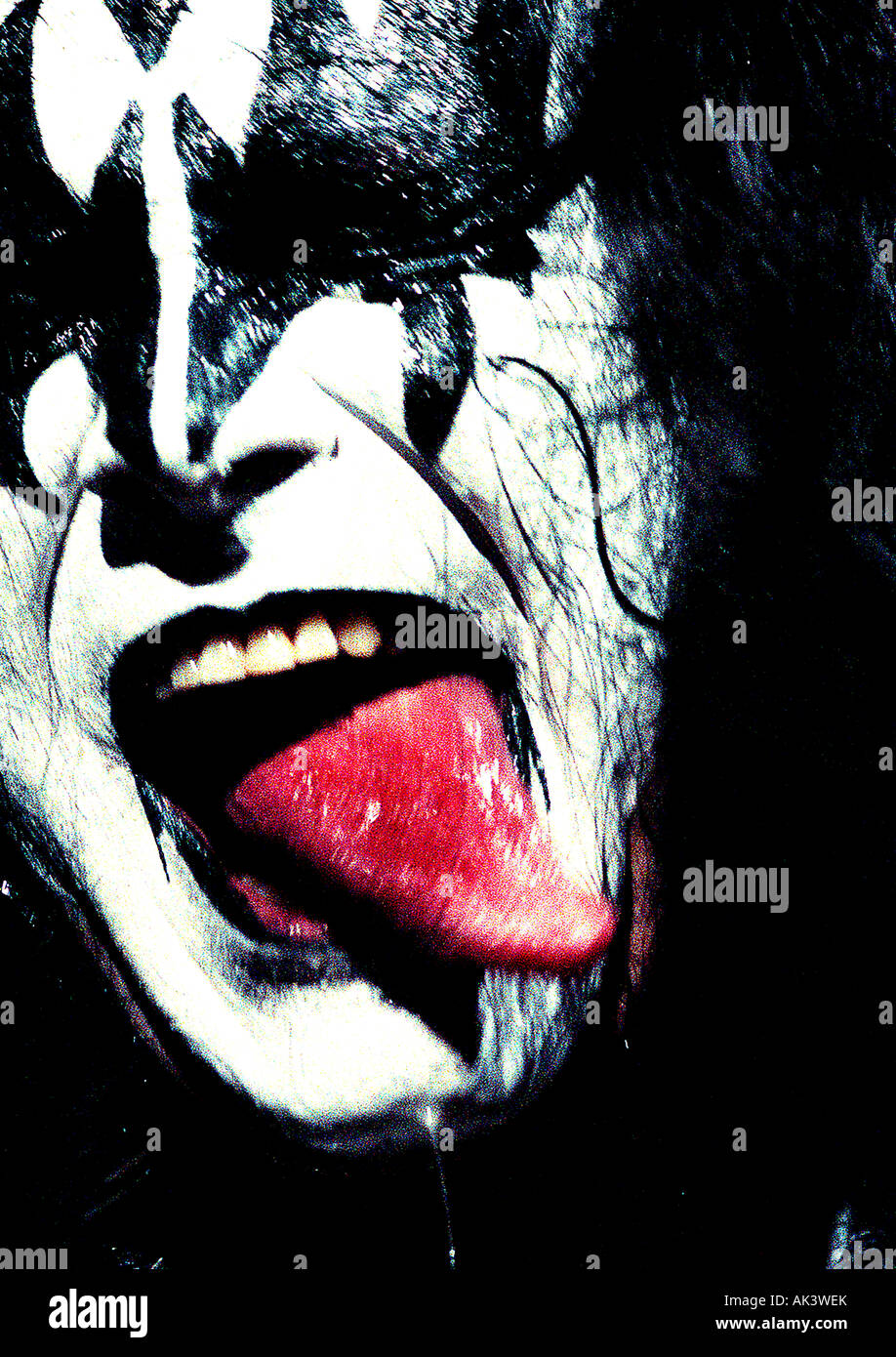 Gene Simmons of rock band Kiss, Air Canada Centre, Toronto, Canada Stock Photo