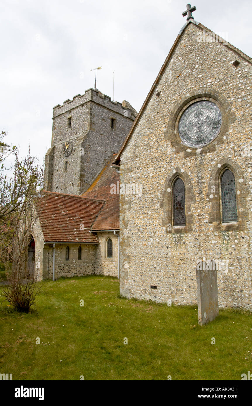 Burpham church, Arundel, Sussex Stock Photo