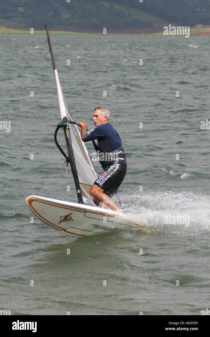 windsurfing in costa rica lake arenal Stock Photo Alamy