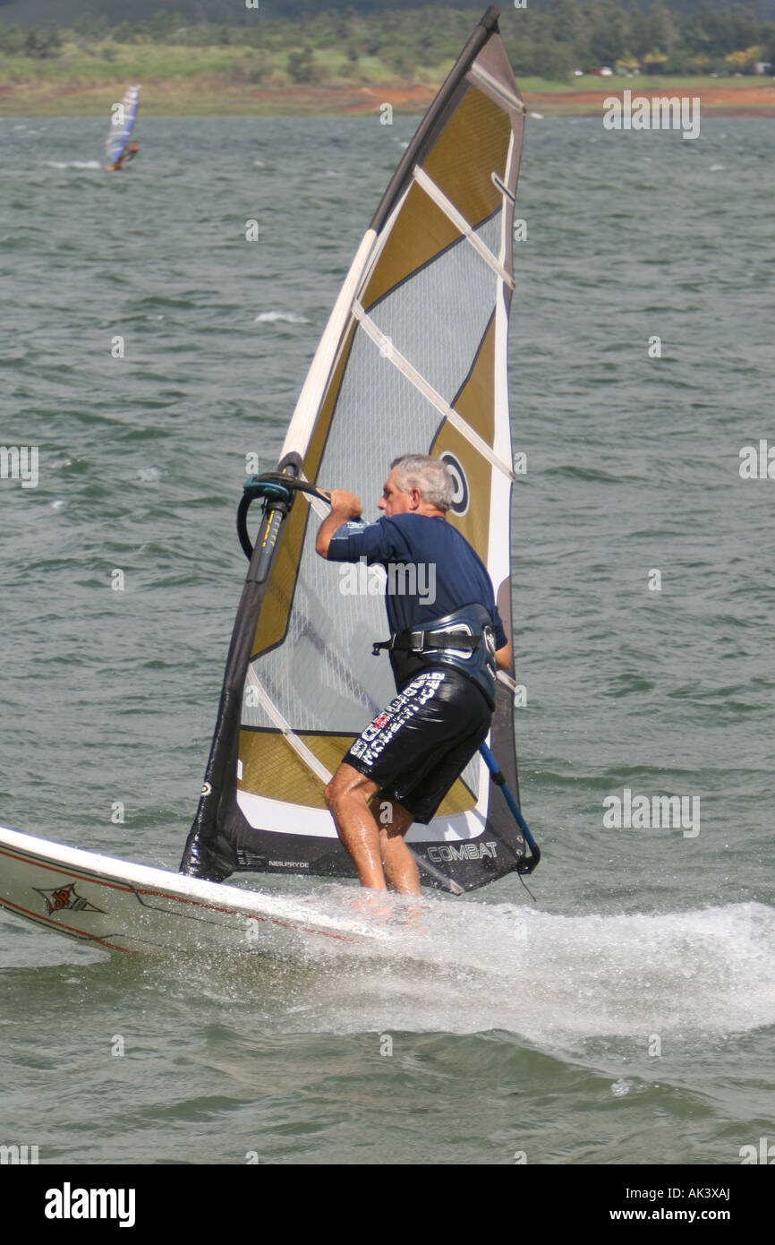windsurfing in costa rica lake arenal Stock Photo Alamy