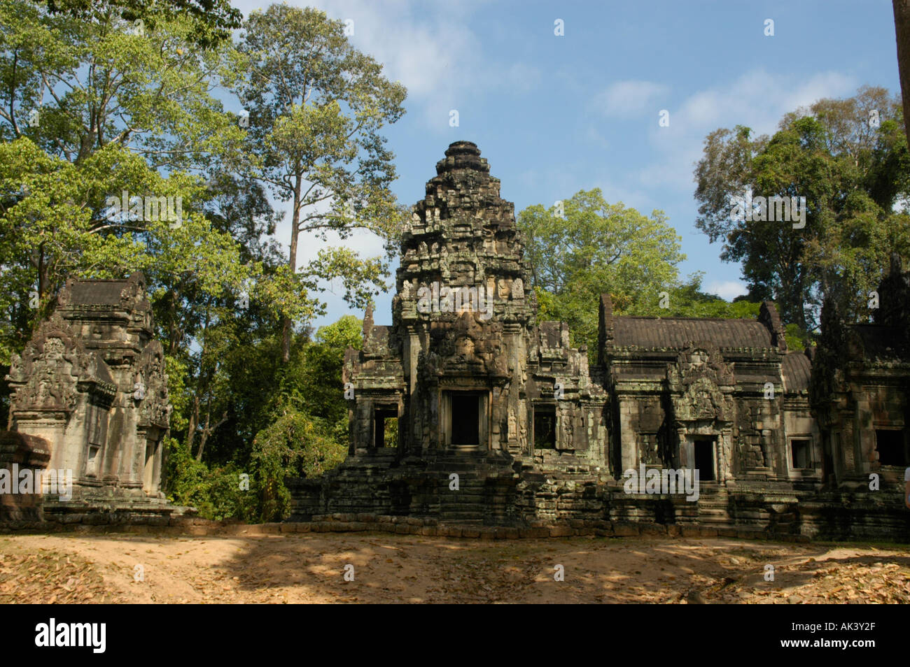 Temple Thommanon in the jungle Angkor Siem Reap Cambodia Stock Photo