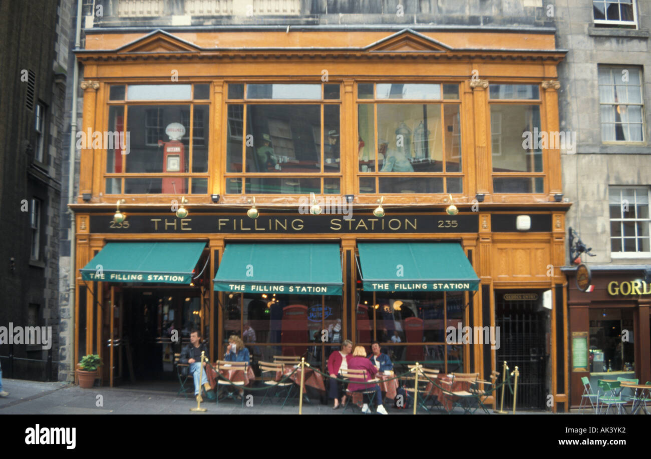 Filling Station Royal Mile Edinburgh Scotland UK Stock Photo Alamy