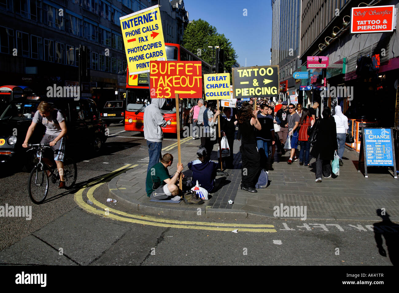 Oxford street advertising hi-res stock photography and images - Alamy