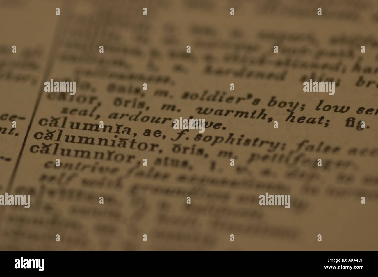 Latin english dictionary Stock Photo Alamy