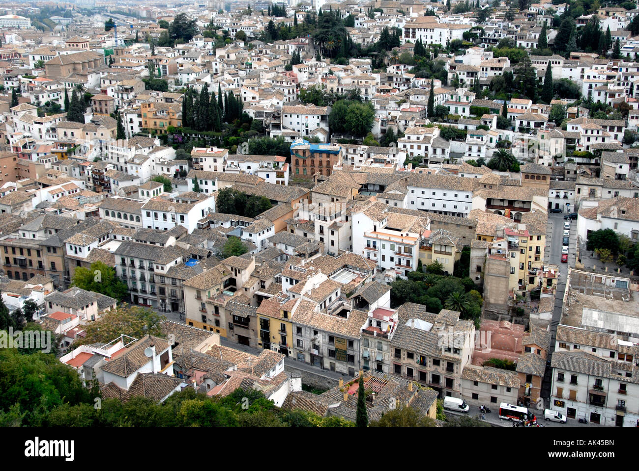 Albaicin Granada Andalucia Spain Stock Photo