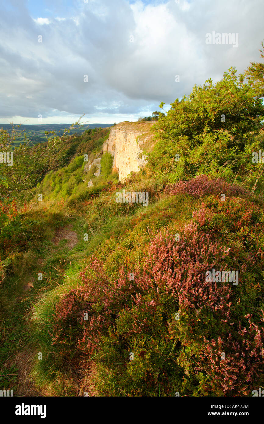 White Stone Cliff, Sutton Bank, North Yorkshire Stock Photo Alamy