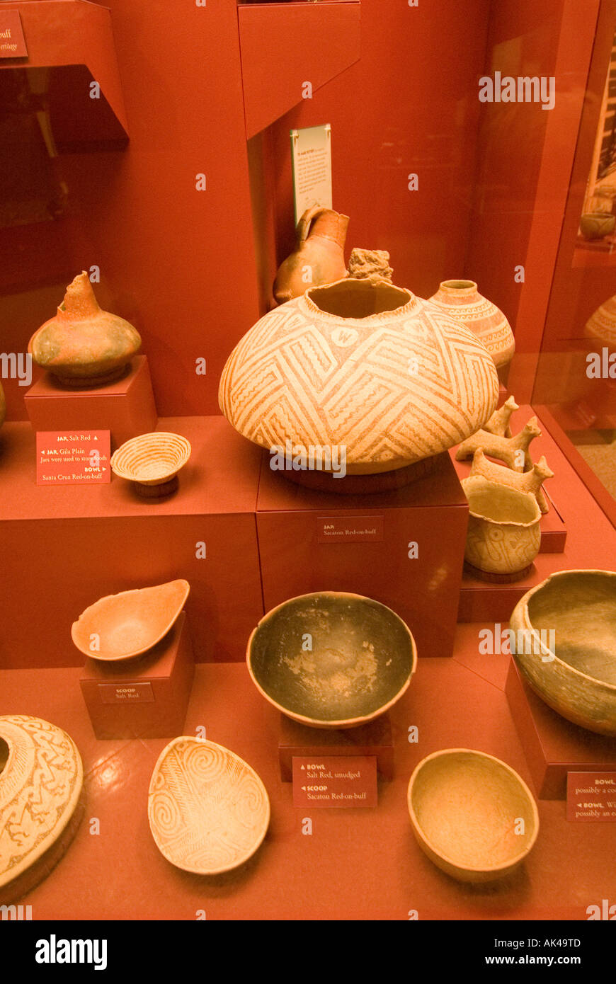 ARIZONA PHOENIX Pueble Grand Museum Archaeological Park Native American Artifacts and History Stock Photo